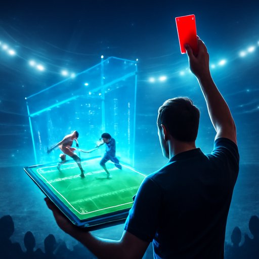 cxcricket রেফারি কার্ড দেখাচ্ছে